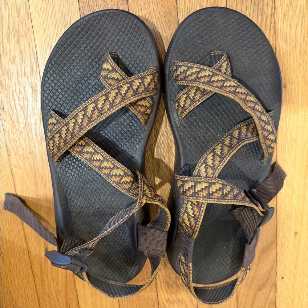 Chaco Sandals with Brown and Tan Pattern